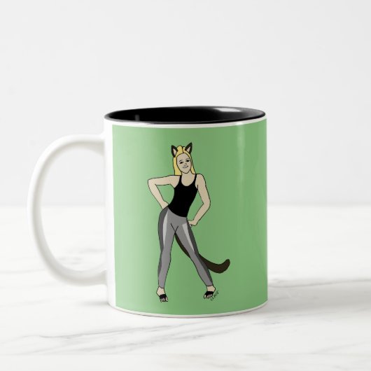 Tasse 2 Couleurs catgirl (Gauche)
