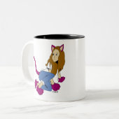 Tasse 2 Couleurs catgirl (Devant gauche)