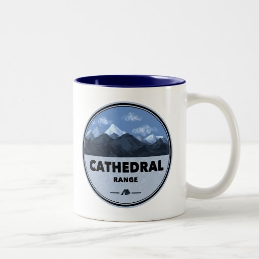 Tasse 2 Couleurs Cathedral Range California Camping (Droit)