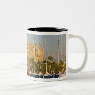 Tasse 2 Couleurs Cathédrale et marina, Palma, Mallorca, Espagne 2