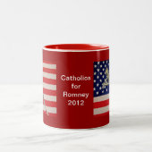 Tasse 2 Couleurs Catholiques pour le drapeau papal des Etats-Unis (Centre)
