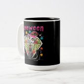 Tasse 2 Couleurs Catoween Halloween (Devant gauche)