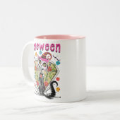 Tasse 2 Couleurs Catoween Halloween (Devant gauche)
