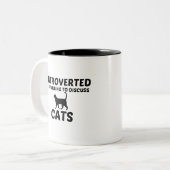 TASSE 2 COULEURS CATS PRÉSENTÉS MAIS PRÊTS À DISCUTER (Devant gauche)