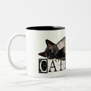 Tasse 2 Couleurs Cattitude siamois
