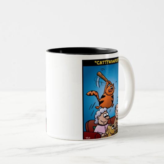 Tasse 2 Couleurs Cattywampus (Devant droit)