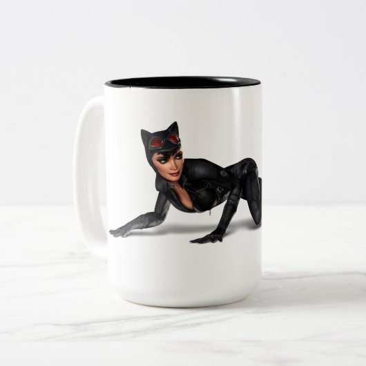 Tasse 2 Couleurs Catwoman Lurking (Devant gauche)