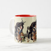 Tasse 2 Couleurs cauchemar noël krampus (Devant gauche)