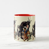 Tasse 2 Couleurs cauchemar noël krampus (Centre)