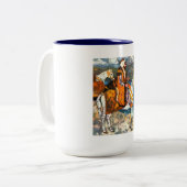 Tasse 2 Couleurs Cavalier arabe (Devant gauche)