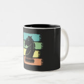 Tasse 2 Couleurs Cavalier d'échecs Rétro (Devant droit)