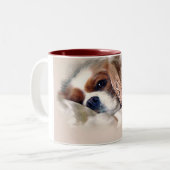 Tasse 2 Couleurs Cavalier King Charles Spaniel (Devant gauche)