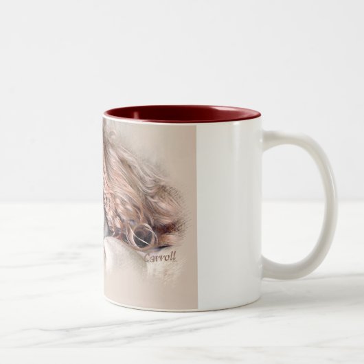 Tasse 2 Couleurs Cavalier King Charles Spaniel (Droit)