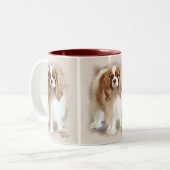 Tasse 2 Couleurs Cavalier King Charles Spaniel (Devant gauche)