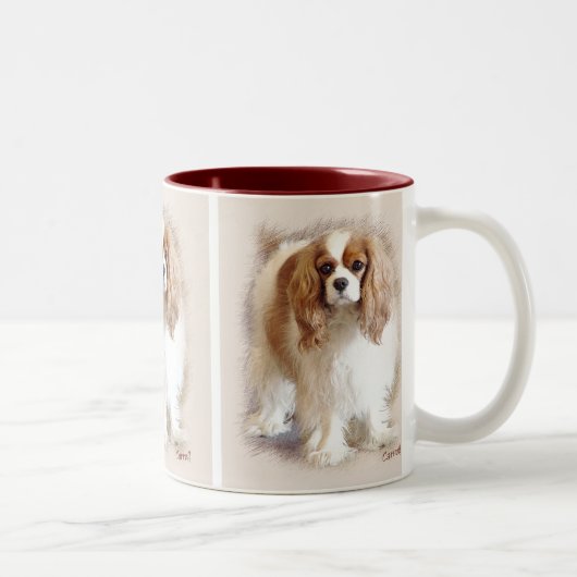 Tasse 2 Couleurs Cavalier King Charles Spaniel (Droit)
