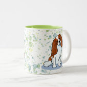 Tasse 2 Couleurs Cavalier King Charles Spaniel (Devant droit)