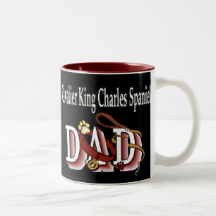 Tasse 2 Couleurs Cavalier King Charles Spaniel DAD Cadeaux