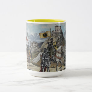 Tasse 2 Couleurs Cavalier médiéval Histoire du Château Destinée