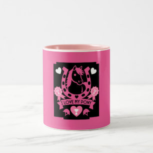 Tasse 2 Couleurs Cavalier Pony Club