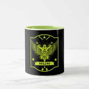 Tasse 2 Couleurs Cavalière de moto maman