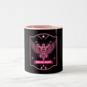 Tasse 2 Couleurs Cavalière de moto maman
