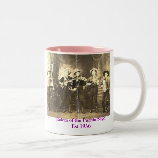 Tasse 2 Couleurs Cavaliers de la sauge pourpre (Droit)