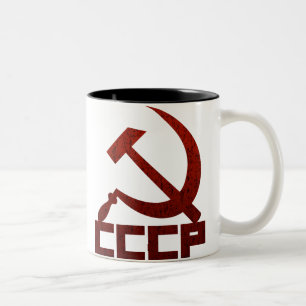 Tasse 2 Couleurs CCCP Marteau & Faucille