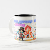 Tasse 2 Couleurs CDC - Cyber Défense Circus ! (Devant gauche)