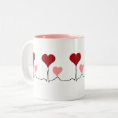 Tasse 2 Couleurs Ce battement de coeur est pour vous (Devant gauche)