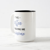 Tasse 2 Couleurs ce café me rend génial (Devant gauche)