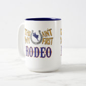 Tasse 2 Couleurs Ce n'est pas mon premier Rodeo (Devant gauche)