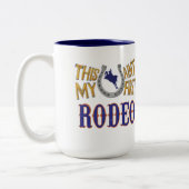 Tasse 2 Couleurs Ce n'est pas mon premier Rodeo (Gauche)