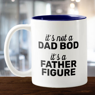 Tasse 2 Couleurs Ce n'est pas un papa Bod, c'est un père Figure Drô