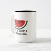 Tasse 2 Couleurs Ce n'est pas une pastèque - Palestine (Devant gauche)