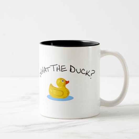 Tasse 2 Couleurs Ce qui le canard (Droit)