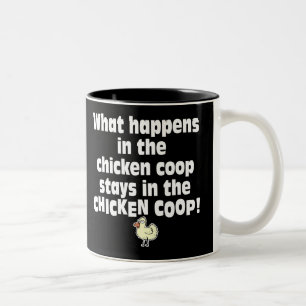 Tasse 2 Couleurs Ce qui se produit dans la cage de poulet