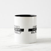 Tasse 2 Couleurs Ceinture noire Lean Six Sigma certifiée 11oz (Centre)