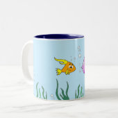 Tasse 2 Couleurs Cela semble de poisson (Devant gauche)