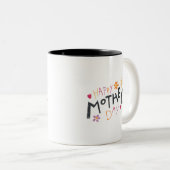 Tasse 2 Couleurs Celebrate Simple Happy Mothers Day Playful Hearts (Devant droit)