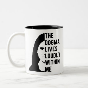Tasse 2 Couleurs Célèbre ACB, le Dogma vit en moi