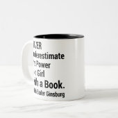 Tasse 2 Couleurs Célèbre cadeau RBG, Devis Ruth Bader Ginsburg (Devant gauche)