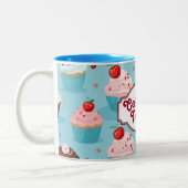 Tasse 2 Couleurs Célébrez Aujourd'Hui Cute Cupcake (Gauche)