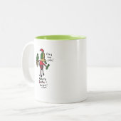 Tasse 2 Couleurs Celery Père Noël pour les végétariens (Devant gauche)