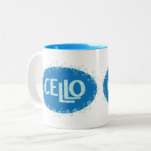 Tasse 2 Couleurs Cello d'hiver (Devant gauche)
