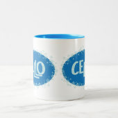 Tasse 2 Couleurs Cello d'hiver (Centre)