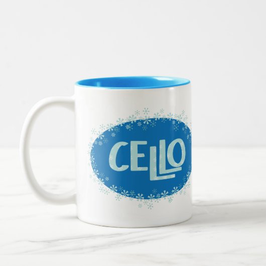 Tasse 2 Couleurs Cello d'hiver (Gauche)