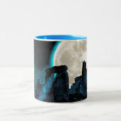 Tasse 2 Couleurs Celtic Stonehenge, Moon & Stars Astronomy Royaume- (Centre)