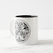 Tasse 2 Couleurs Celtique 1 (Devant gauche)