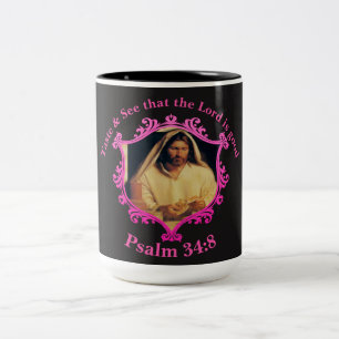 Tasse 2 Couleurs Cène divine : Rompre le pain avec Jésus