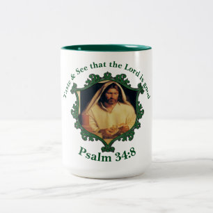 Tasse 2 Couleurs Cène divine : Rompre le pain avec Jésus